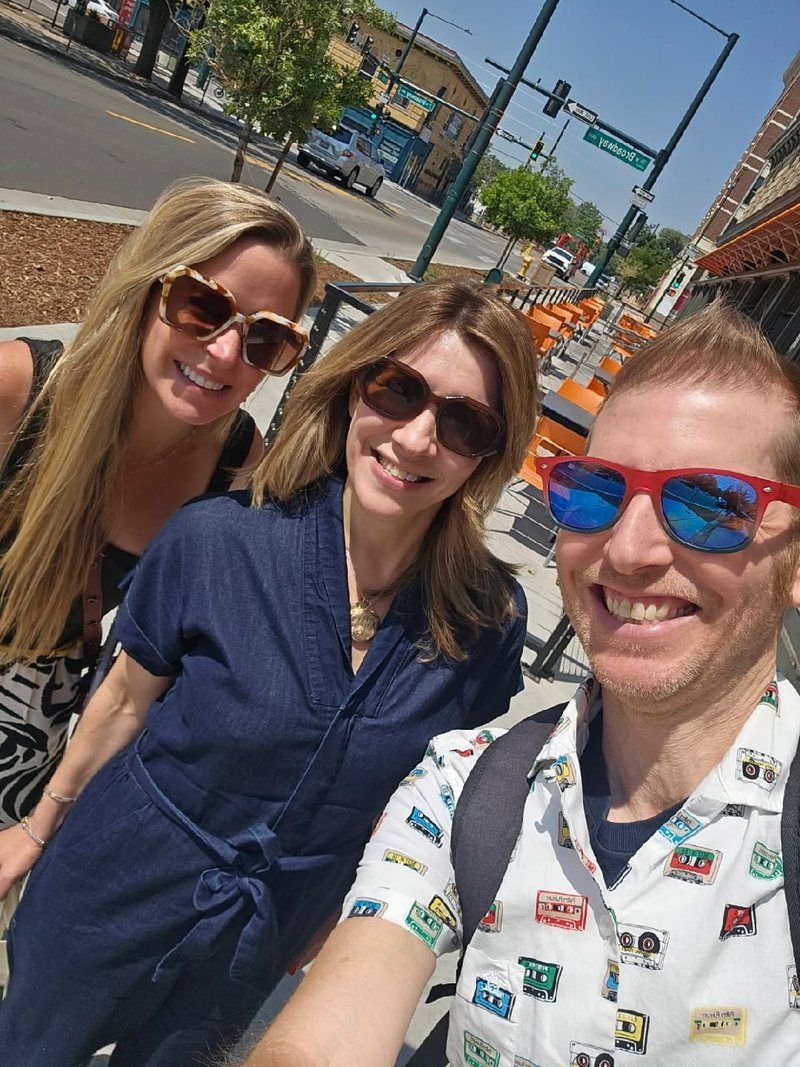 Courtney Mathis, Karen Meshkov, and Brad Bogus of Companies Doing Good on Broadway in Denver, Colorado